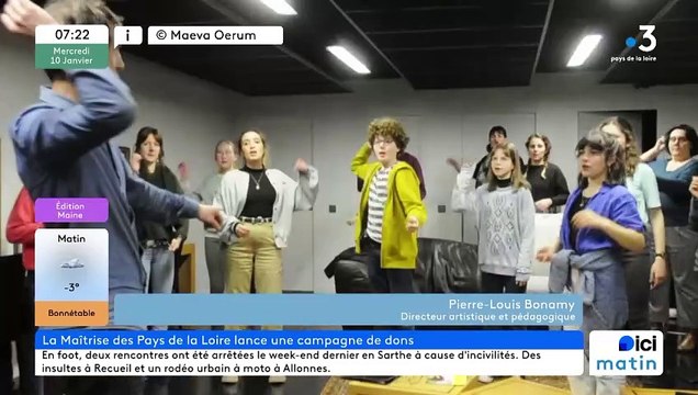 La Maîtrise des Pays de la Loire lance une campagne de dons