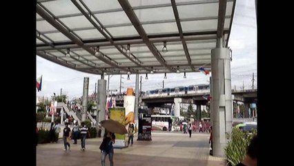 MRT 3 near Shaw Boulevard Station and SM Megamall, Manila, The Philippines
