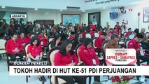 Momen Wakil Presiden Ma'ruf Amin Acungkan Salam Tiga Jari di HUT Ke-51 PDIP