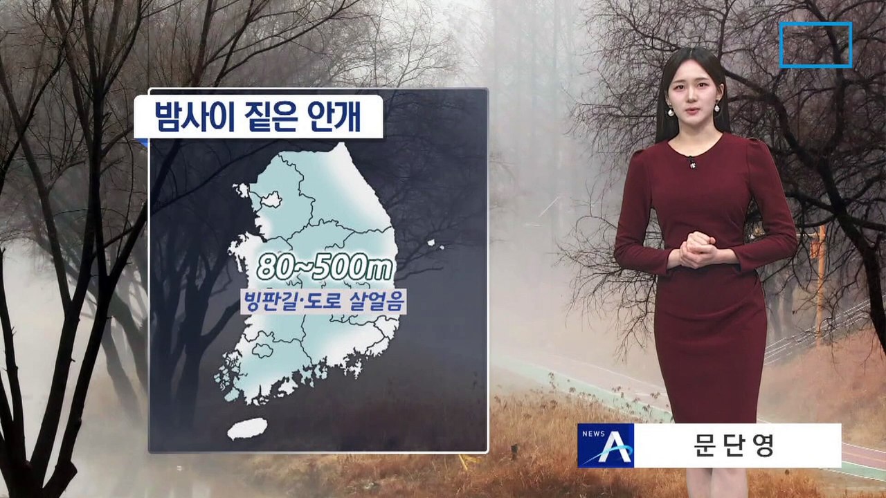 [날씨]밤사이 짙은 안개…중서부 초미세먼지 기승