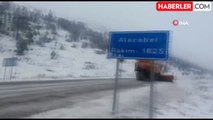 Antalya-Konya karayolunda kar yağışı başladı