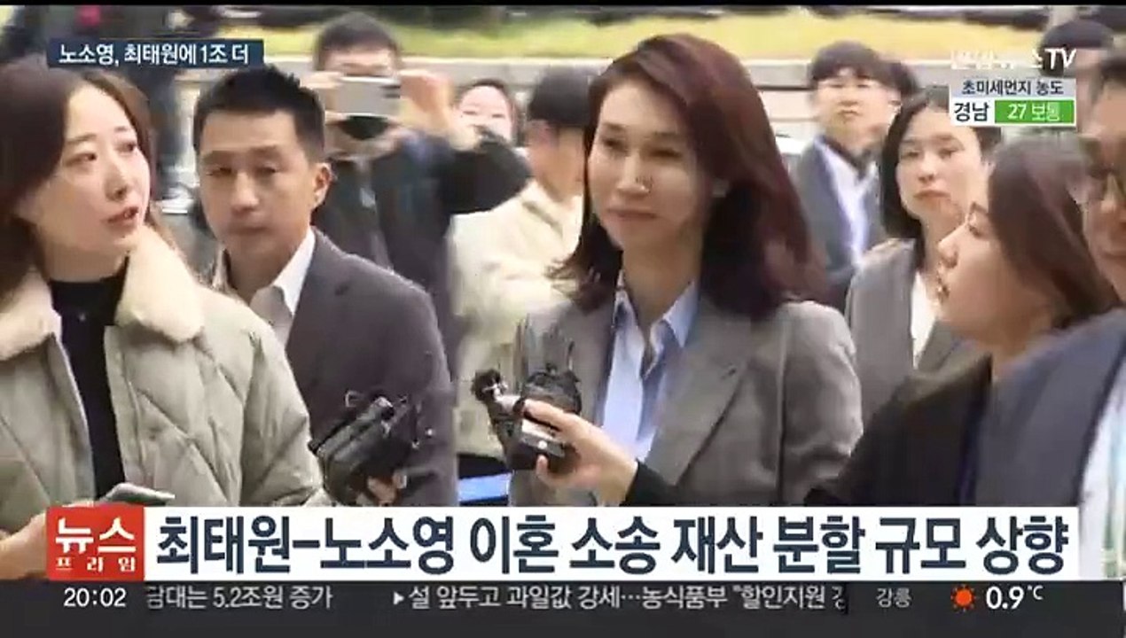 노소영, '이혼소송' 최태원 재산분할 청구액 '현금 2조원'으로 상향