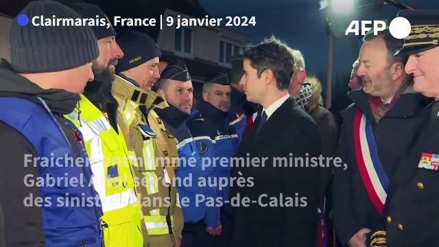 Gabriel Attal rencontre les sinistrés du Pas-de-Calais pour son premier déplacement
