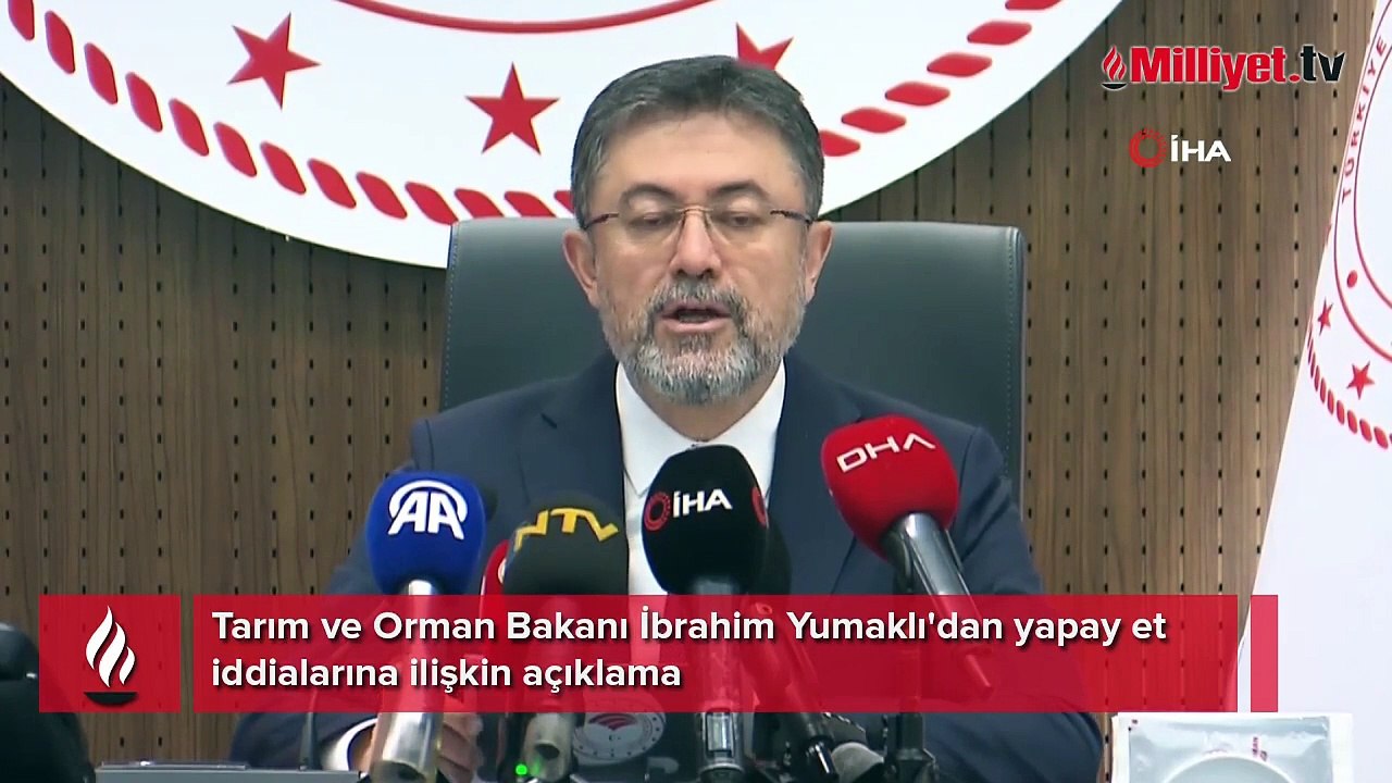Bakan Yumaklı'dan yapay et iddialarına ilişkin açıklama