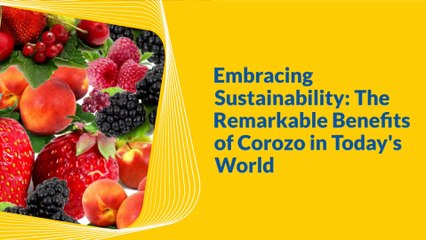 Embracing Sustainability : The Remarkable Benefits of Corozo in Today's World
