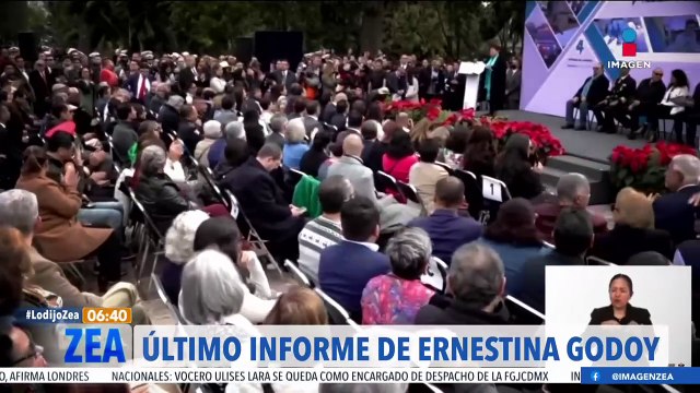 Ernestina Godoy rinde su último informe como fiscal de la CDMX