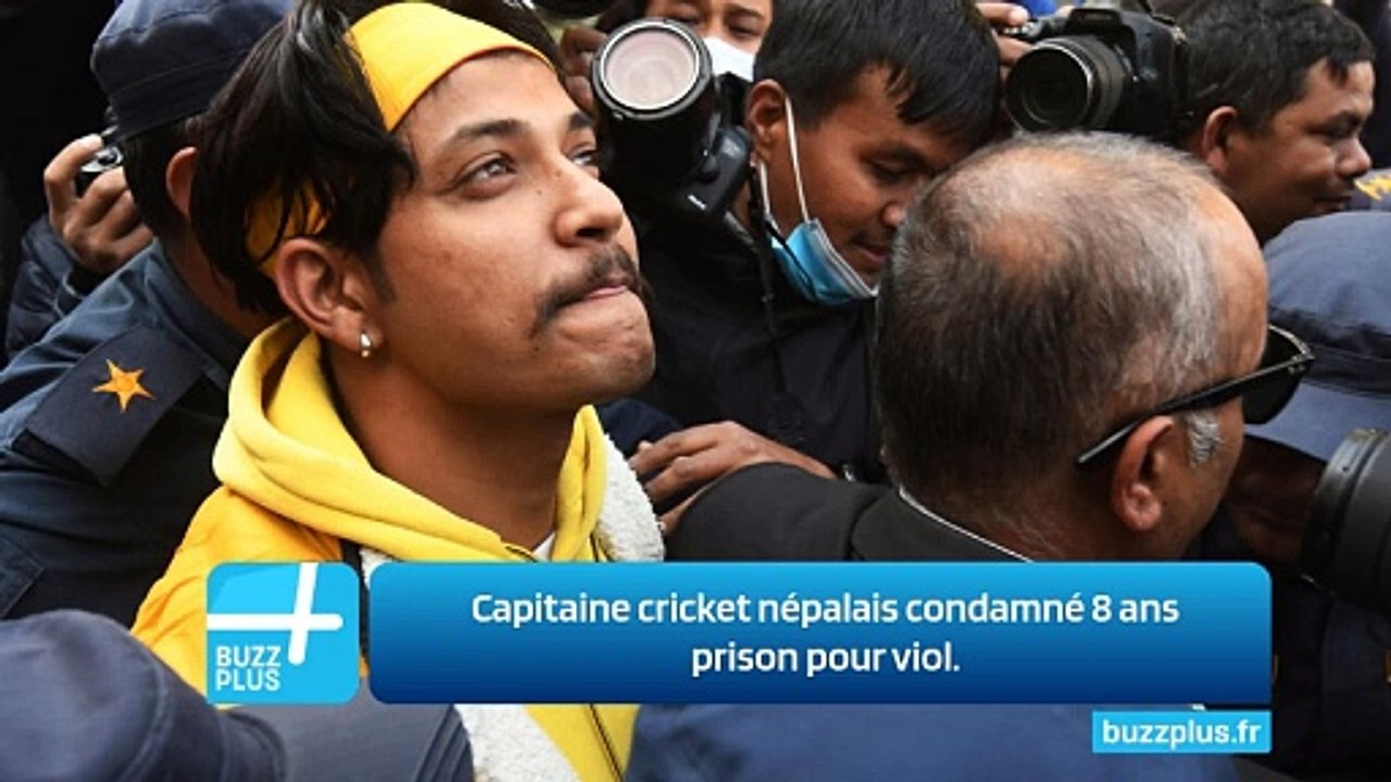 Capitaine cricket népalais condamné 8 ans prison pour viol.