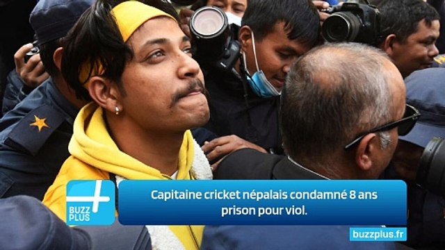 Capitaine cricket népalais condamné 8 ans prison pour viol.