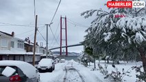 Çanakkale'de kar yağışı ve fırtına; Boğaz transit gemi geçişlerine kapatıldı