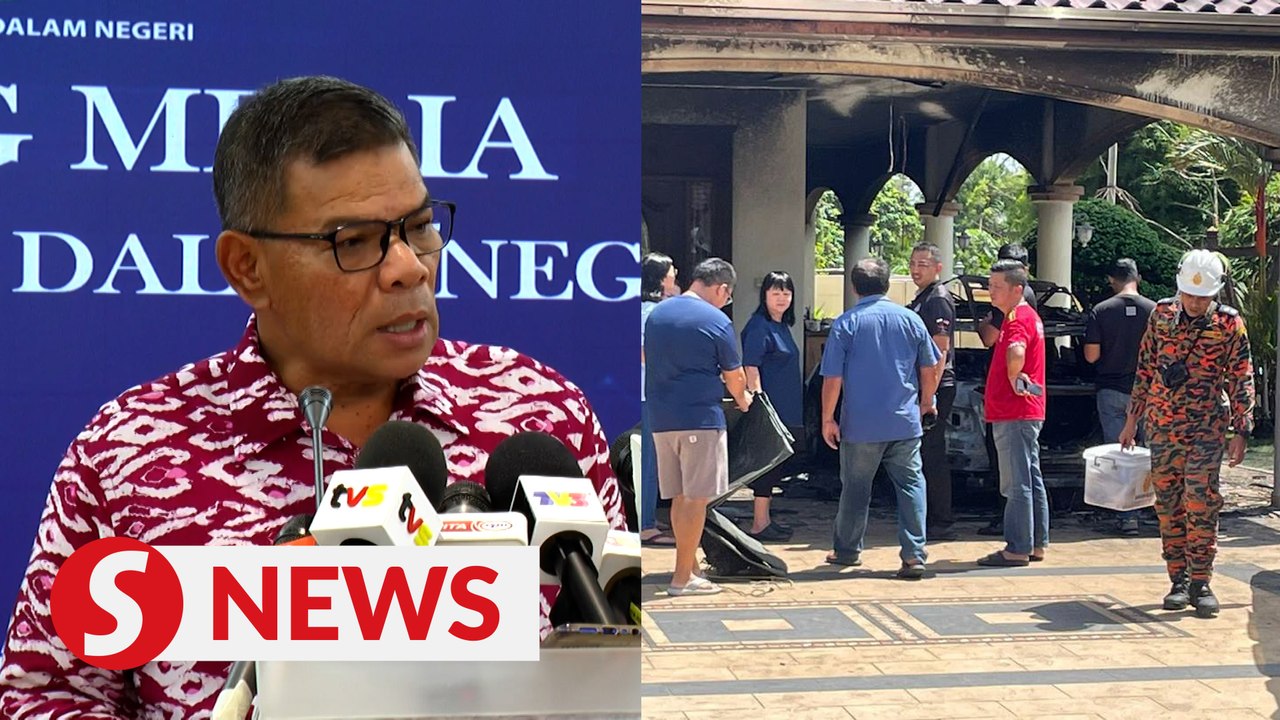 Don’t break the law, Saifuddin reminds public after suspected arson case