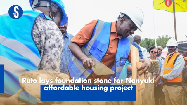 Ruto lays foundation stone for Nanyuki affordable housing project