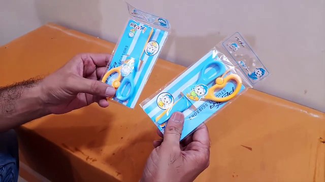 Unboxing and Review of Plastic Paper Craft Safety Scissors Paper Art and Craft Scissors, Students, Office, Home