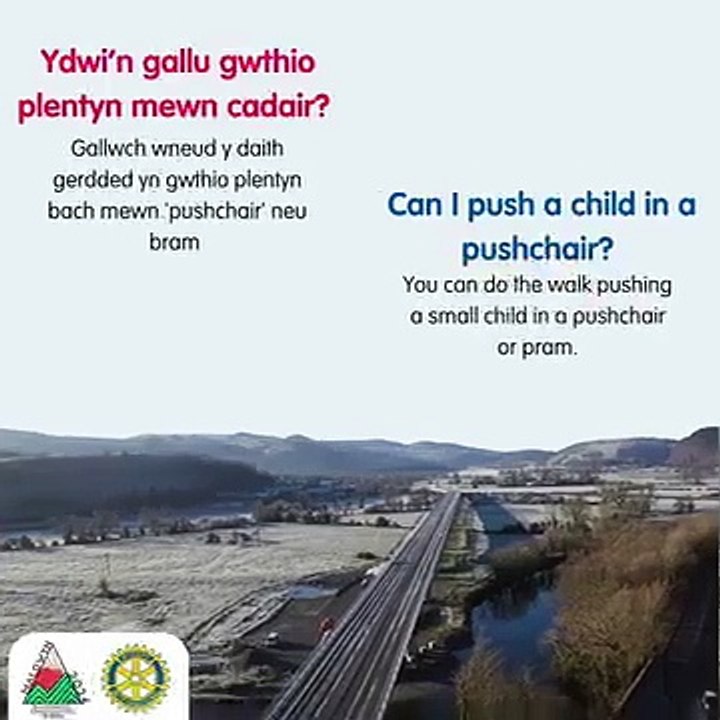 Walk or run the new Dyfi bridge in Machynlleth before it opens
