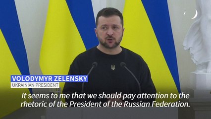 Zelensky says Putin won't stop 'until we all finish him'