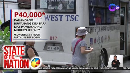 Download Video: P30-P40 minimum fare, kailangan para mabawi ang bayad sa modern jeep, ayon sa 1-Rider Party-List | SONA