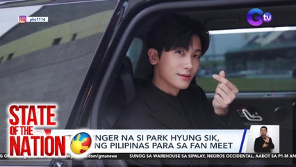 Actor-singer na si Park Hyung Sik, babalik ng Pilipinas para sa fan meet | SONA