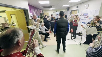 Cinderford Band's final Christmas Eve carols concert at The Dilke Memorial Hospital