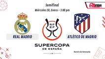 ¡El Real Madrid se enfrenta al Atlético de Madrid por la semifinal de la Supercopa de España!