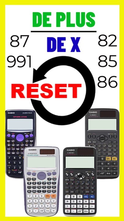Casio fx-87de plus zurücksetzen✅ 82, 85, 86 & 991de x