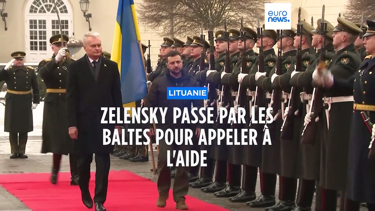 En tournée dans les pays baltes, Zelensky appelle à défendre "la souveraineté" face au "voisin fou"