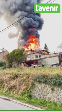 Wépion: une maison ravagée par un incendie.