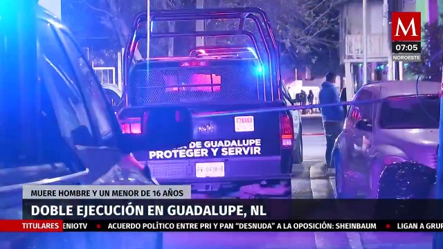 Asesinan a un hombre y a un menor de 16 años tras persecución en Guadalupe, NL