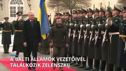 Скачать видео: Litvániában tárgyalt Volodimir Zelenszkij ukrán elnök