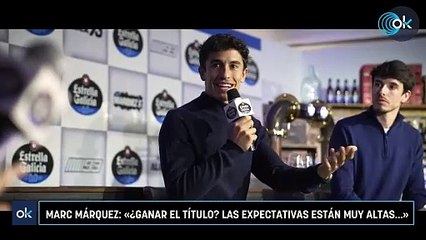 Marc Márquez: «¿Ganar el título? Las expectativas están muy altas…»