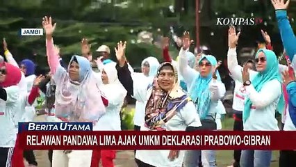 Pandawa Lima Jambi Libatkan Pelaku UMKM Deklarasikan Dukungan ke Prabowo-Gibran