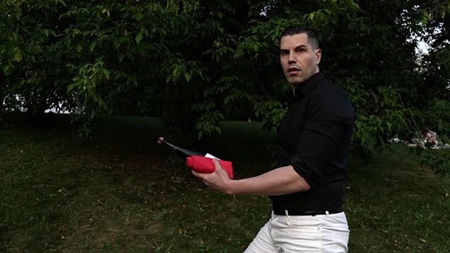 Popping Champagne In A Unconventional Way