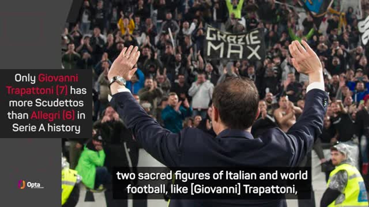 Proud Allegri set to take charge of 400th Juventus game video Dailymotion