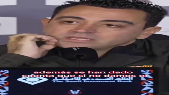 XAVI SOBRE LA REACCIÓN de LOS JUGADORES