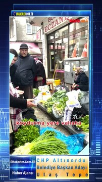 CHP Altınordu Belediye Başkan Adayı Ulaş Tepe: Altınordu'nun çok ciddi bir pazar yeri sorunu var