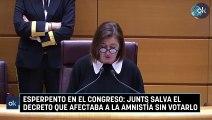 Esperpento en el Congreso: Junts salva el decreto que afectaba a la amnistía sin votarlo