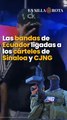 Las bandas de Ecuador ligadas a los cárteles de Sinaloa y CJNG