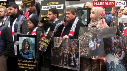 İsrail'in saldırılarında ölen 112 gazeteci, Ankara'da anıldı