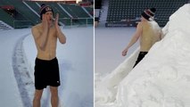 Olympic sprinter Karsten Warholm’s brutal training session in snow