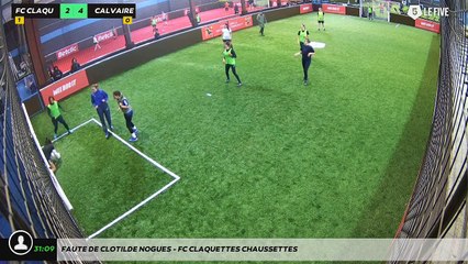 Faute de Clotilde Nogues - FC CLAQUETTES CHAUSSETTES