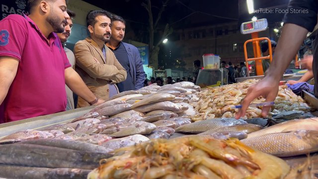 BIGGEST FISH HOUSE SELLING CRISPY MASALA FRIED FISH & GRILLED FISH - BIG FISH CUTTING & MAKING SKILL