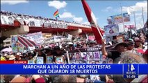 Juliaca: Realizan marcha a un año de protestas que terminaron con 18 muertos