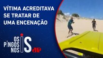 Turistas gravam tentativa de assalto em passeio pelas dunas de praia em Fortaleza