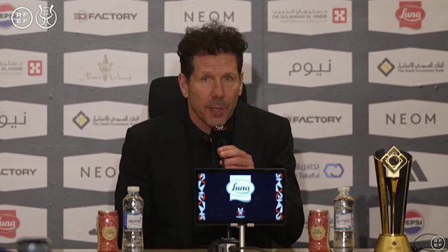 Rueda de prensa de Simeone, Real Madrid 5 - Atlético 3 de Supercopa de España