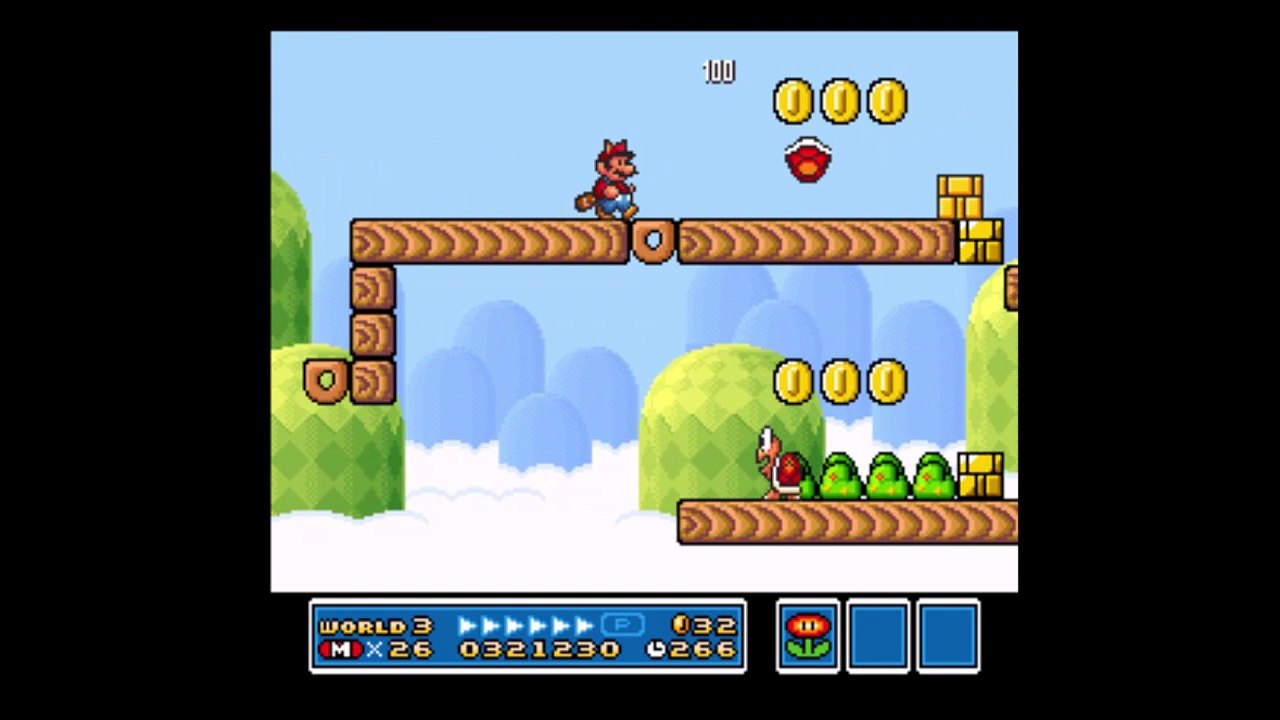 Super Mario Bros 3 Mundo 3 Nível 6 all Stars snes nintendo