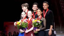 CÉRÉMONIE DE VICTOIREDESPATINAGE EN COUPLE JUNIOR - CHAMPIONNATS NATIONAUX CANADIENS DE PATINAGE 2024 (8)