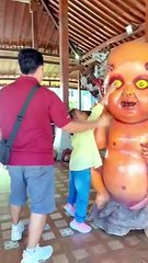 Ngajakin si bocil masuk rumah hantu ada tuyul besar #bocill #rumahhantu #tuyul #drama  #funny #viral