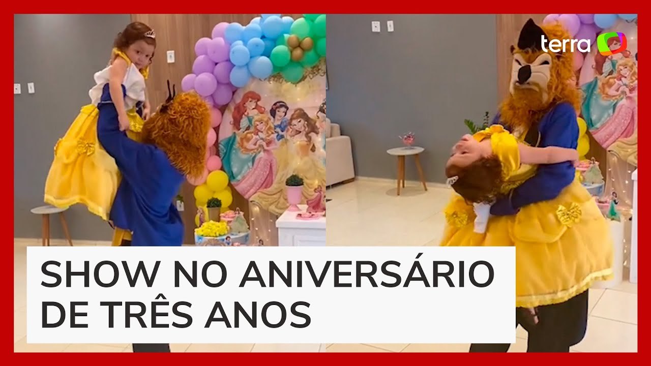 Garotinha de 3 anos ensaia para dançar em aniversário e surpreende familiares