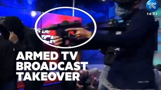 Gunmen storm live TV show as Ecuador erupts in violence