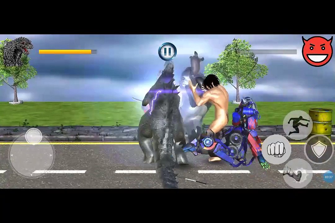Merge dino Godzilla fighting,3D games , Android phone gameplay