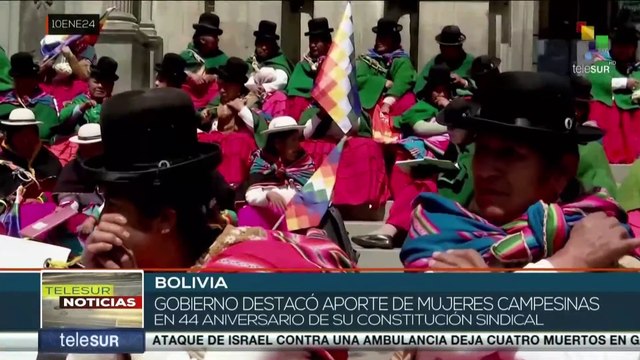 Gob. de Bolivia resaltó el aporte de las mujeres campesinas en el crecimiento de la economía