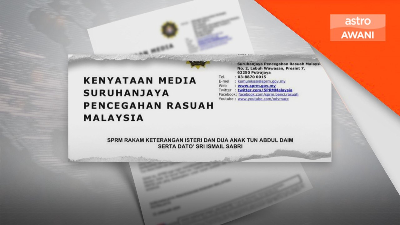 SPRM sahkan Ismail Sabri selesai rekod keterangan